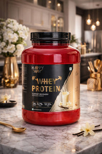 haappy whey vanilla shake