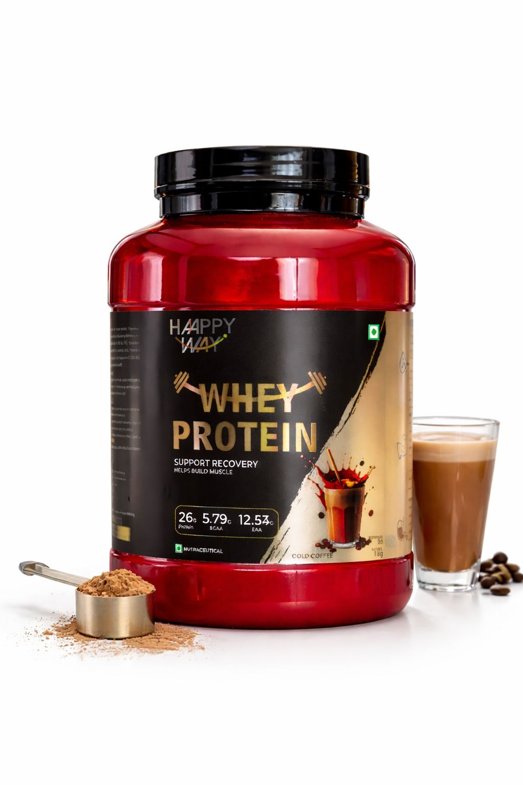 haappy whey cold coffee